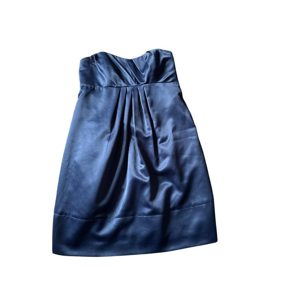 Vineyard Collection Navy Strapless Dress Y2K